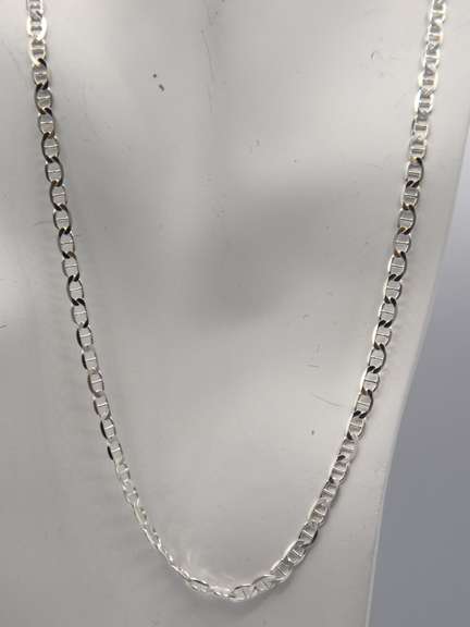 Nice Sterling Silver Gucci Chain Necklace