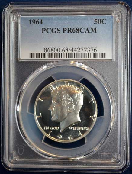 1964 PCGS PR68CAM 50C