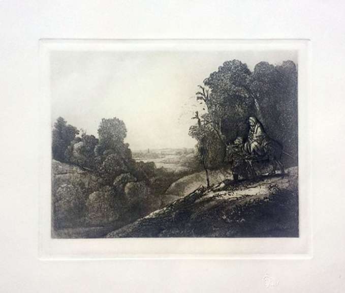 Rembrandt, The Flight Into Egypt