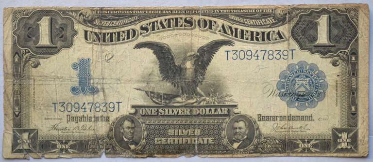 1899 Series $ 1 Black Eagle Silver Certificate