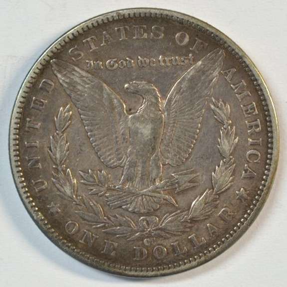 Razor-sharp XF 1891-CC Morgan Silver Dollar. Key date
