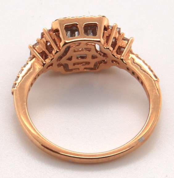 Classic 18k Stamped Yellow Gold Diamond Ring