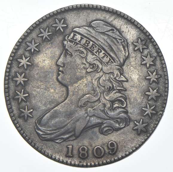 1809 Capped Bust Half Dollar - 115' - Dentils!