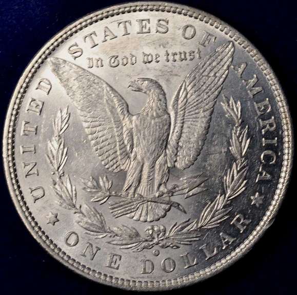 1880-O Morgan Silver Dollar, AU.