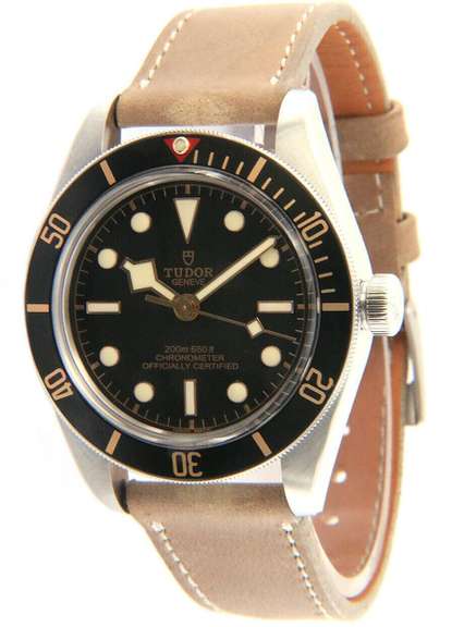 Tudor Black Bay Fifty Eight Chronometer Leather Strap Watch