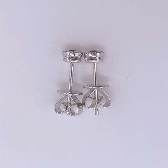 14kt Gold, Blue Sapphire & Diamond Earrings