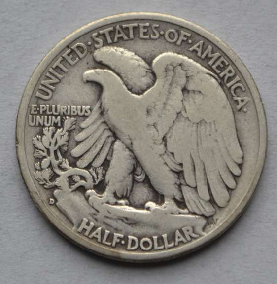 Semi Key 1938 D Walking Liberty Half