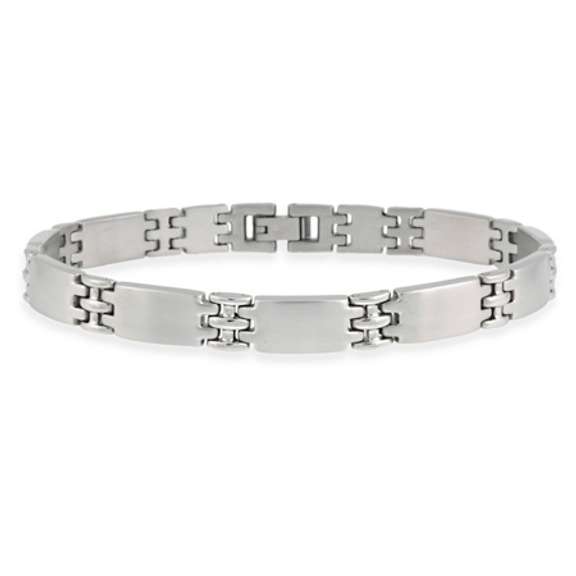 Stainless Steel Interlocking Men's Link Bracelet