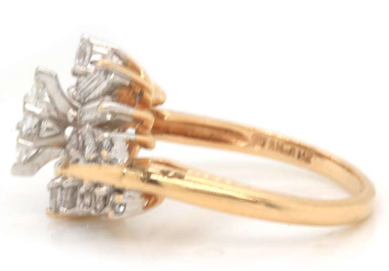 Ladies 14k gold diamond ring