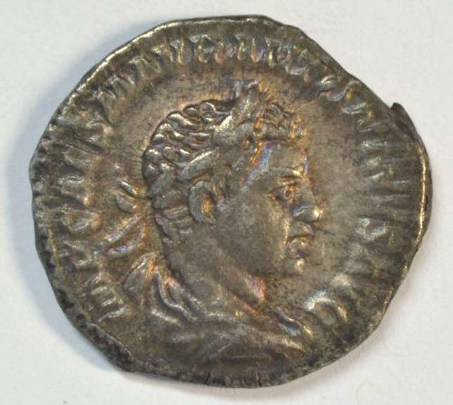 Near Mint Elagabalus Roman Silver Denarius, 218-222 AD