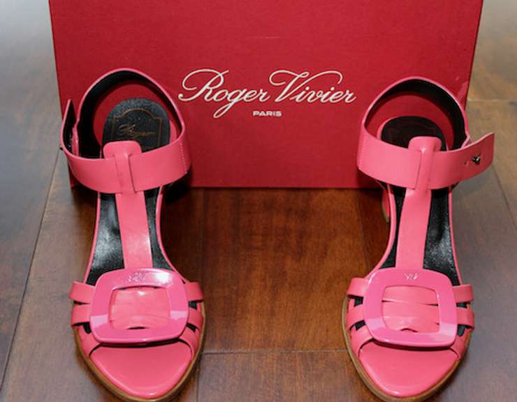Roger Vivier, Paris designer shoes.  Made in Italy