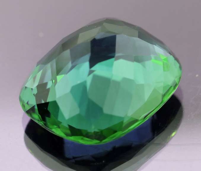 Pristine 25.52ct AAA created green Amethyst