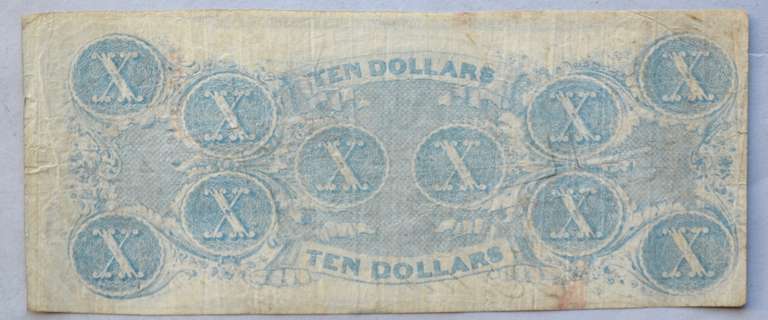 $10 April 6 1863 CSA Note