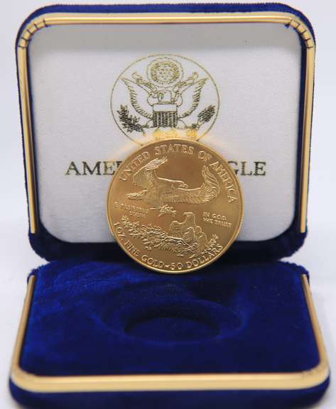 2002 American Eagle $50 Coin in Box
