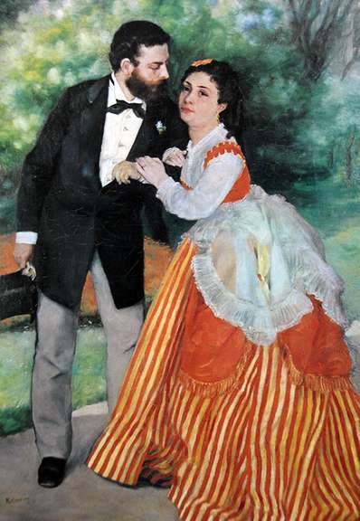 Pierre Auguste Renoir, Alfred Sisley and His Wife