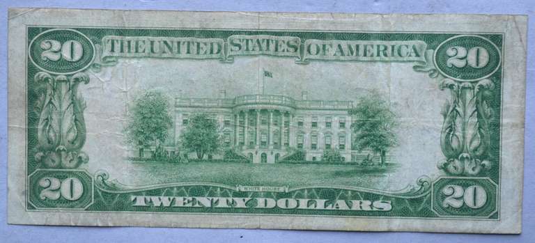 $ 20 Series of 1929 National Currency Boston Note