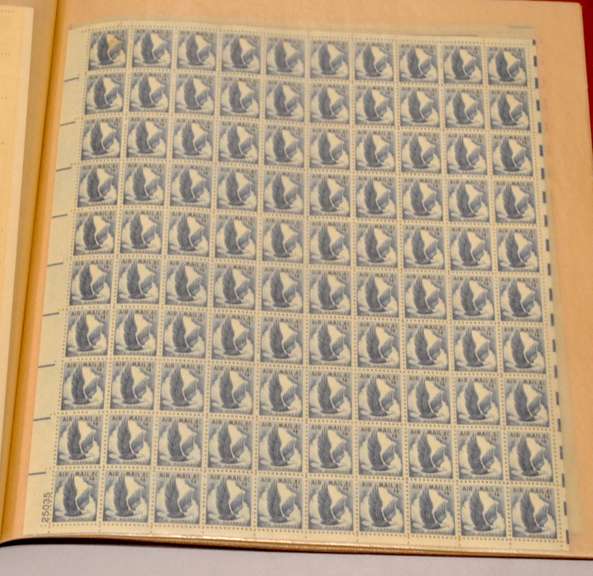 $34.50 Face Value Sheet US Stamps 1950-s Era