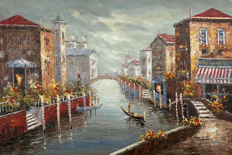 BEAUTIFUL  HAND PAINTED PAINTING ON CANVAS