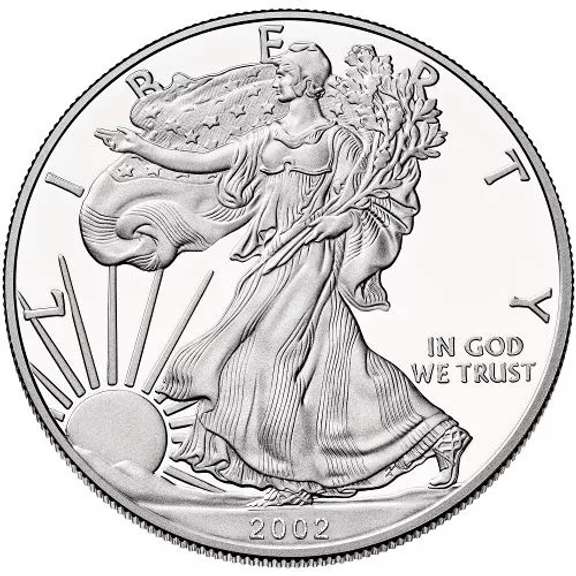 2002-W Proof American Silver Eagle OGP