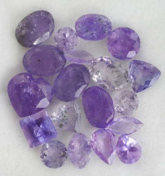 Large 10.47ct set of frosted Tanzanite