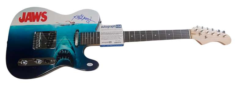 Richard Dreyfus Jaws Autographed Photo Graphics Guitar ACOA Exact Video Proof