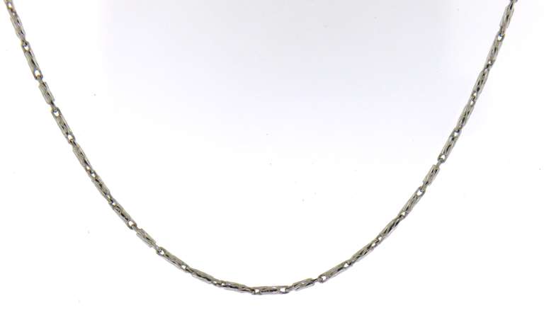 Gorgous Italian White Gold Chain Necklace