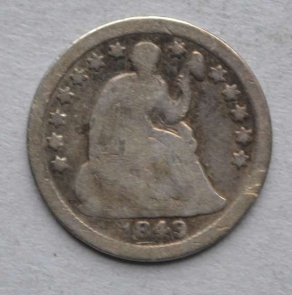 1849 O Seated Half Dime