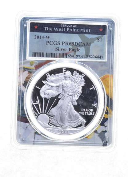 PR69 DCAM 2014-W American Silver Eagle - Graded PCGS