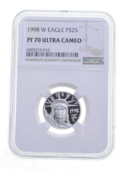 PF70 UCAM 1998-W $25 American Platinum Eagle - Graded NGC