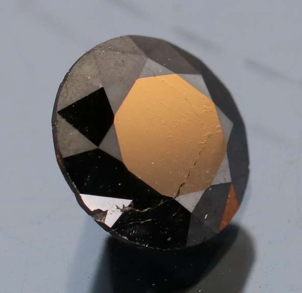 Exquisite 1.18ct smooth cut Black Diamond solitaire