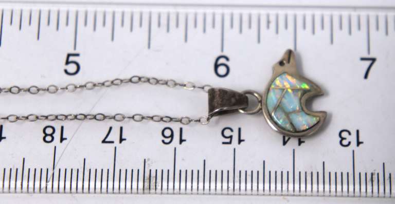 Sterling Silver Bear Pendant on Chain Necklace
