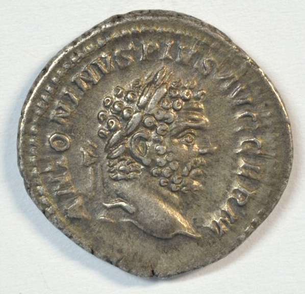 Original Mint State Caracalla Roman Silver Denarius 198-217 AD