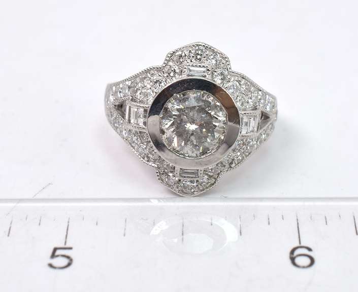 Lush Platinum Diamond Ring