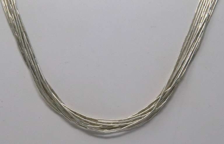 Sterling Silver Multi Strand Necklace