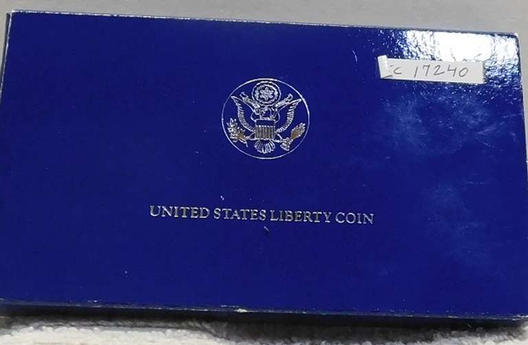 2 pc: 1986 PRF Liberty Sil Dol & Cl Hf
