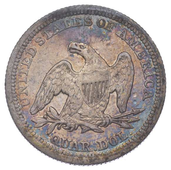 1858 Seated Liberty Quarter