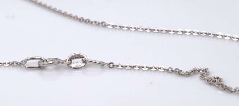 Fancy White Gold Diamond Ornate Cross Pendant on Chain Necklace
