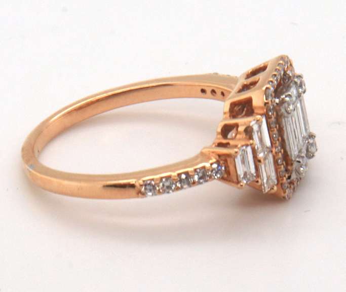 Classic 18k Stamped Yellow Gold Diamond Ring