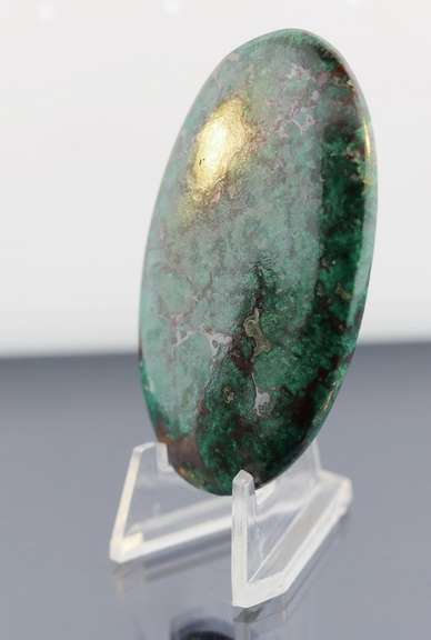 Gorgeous 145.26ct Chrysocolla and Malachite cabochon