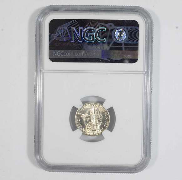 MS67 FB 1945-D Mercury Dime - Graded NGC