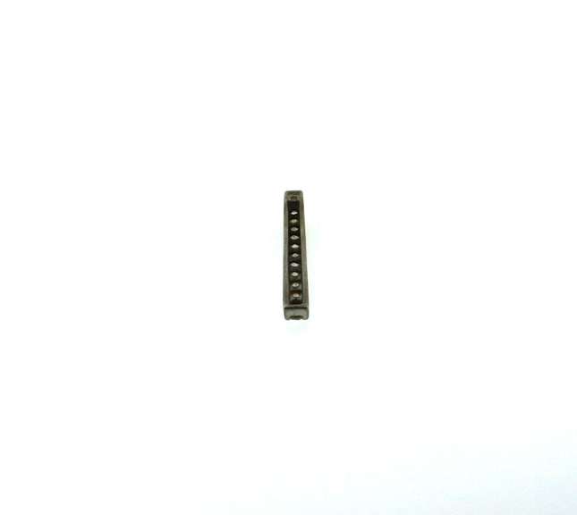 Sterling Silver Line Pendant with Cubic Zirconias