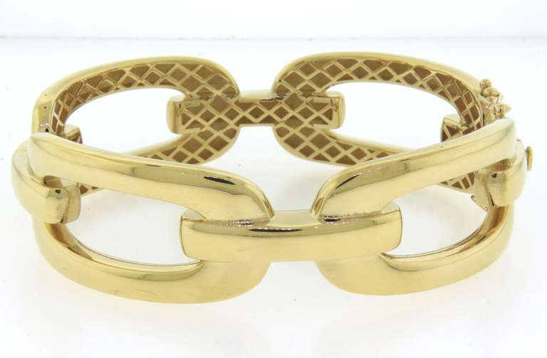Wonderful Handmade Italian 14k Gold Chain Bracelet.