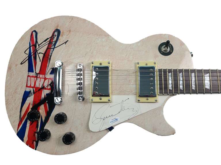 The Who Autographed Signed Graphics Photo 12-String Guitar ACOA