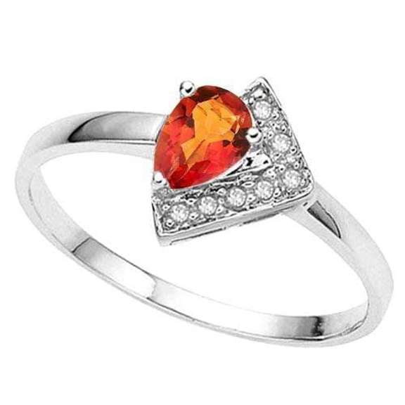 1/3 CARAT AZOTIC GEMSTONE & DIAMOND 925 STERLING SILVER RING