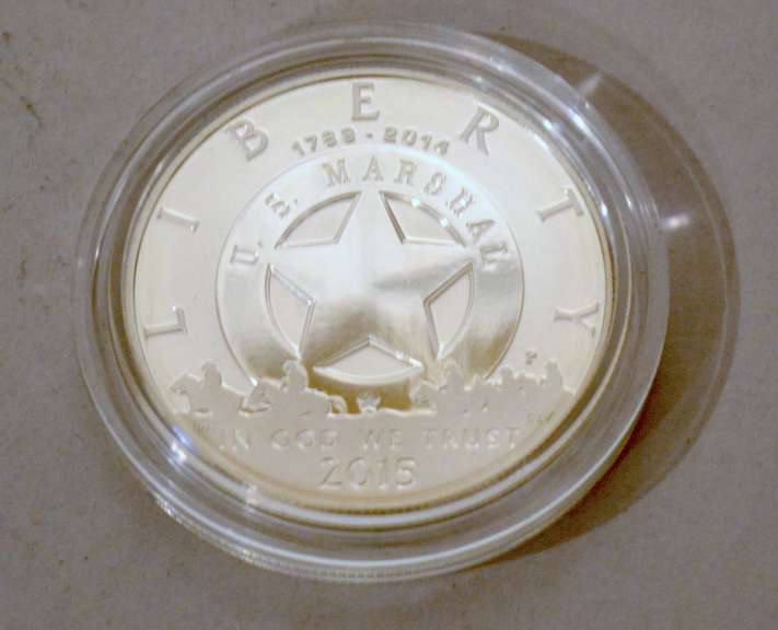 2015 US Marshalls 225 th Anniversary Proof and Unc Silver Dollars