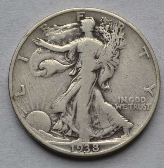 Semi Key 1938 D Walking Liberty Half