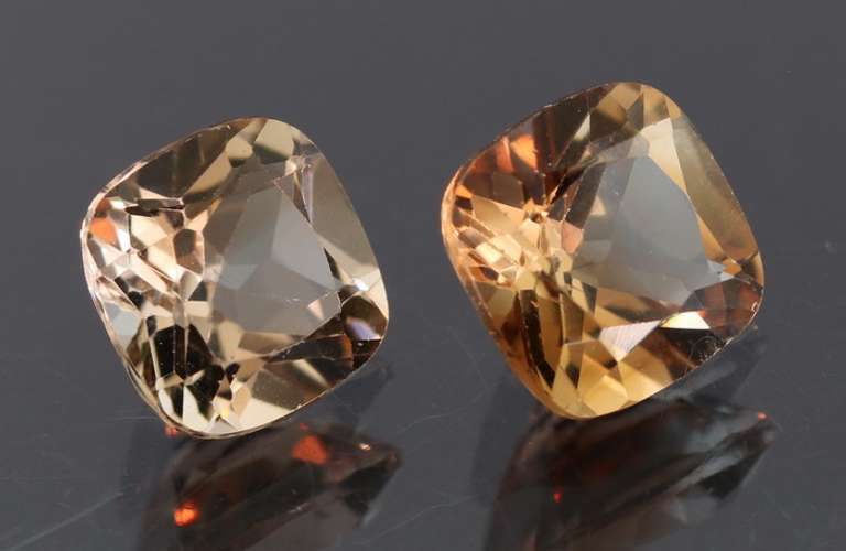 Beautifully matched 3.50ct Imperial Topaz pair