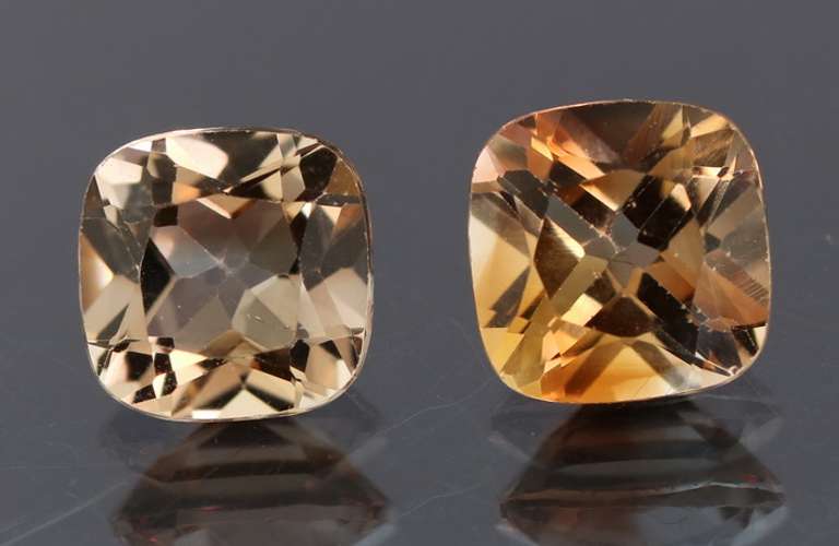 Beautifully matched 3.50ct Imperial Topaz pair
