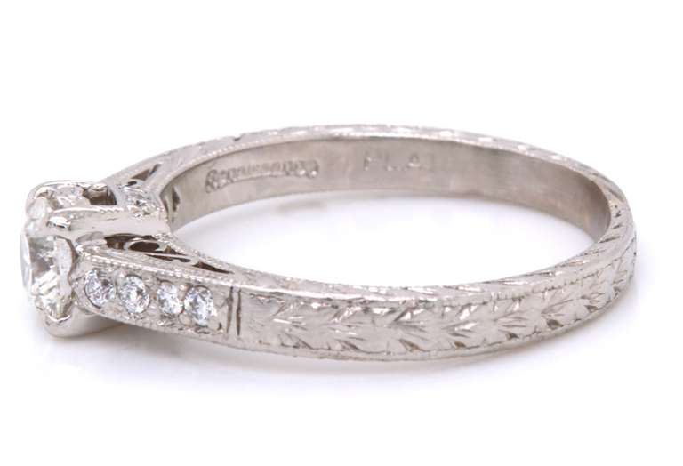 Dazzling Platinum Diamond Engagement Ring