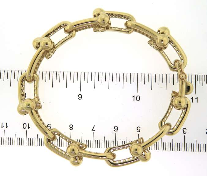 Original Handmade Italian 14k Gold Chain Bracelet